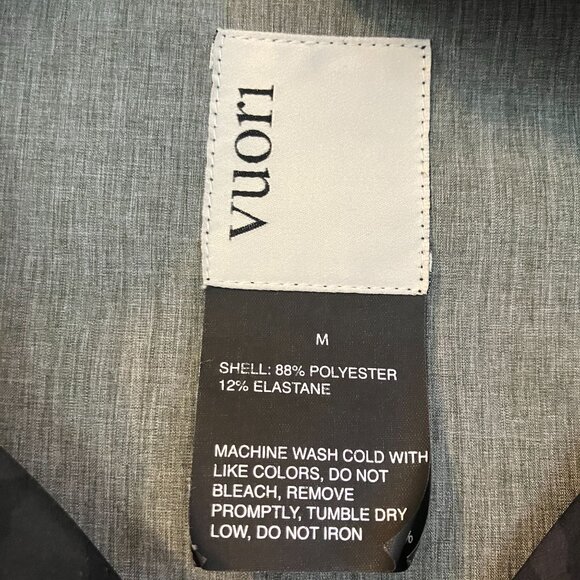 Vuori Mens Outdoor Trainer Shell Jacket Size Medium Black SP EXC - Picture 8 of 12